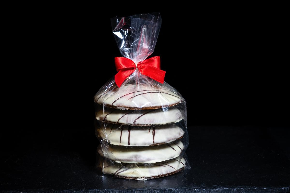 Elisenlebkuchen mit weißer Schokolade Lebkuchen aus der Lebküchnerei Nusselt